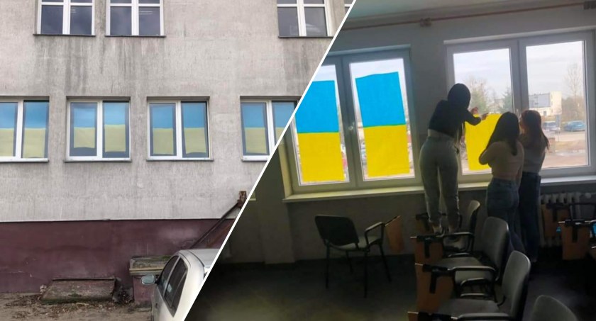 Uczniowie z ZST w Szczecinku solidarni z Ukrainą