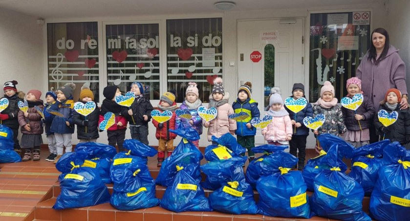Rodzice i dzieci z „Nutki” pomagają Ukrainie