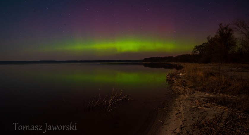 Piękna zorza polarna nad Wielimiem!