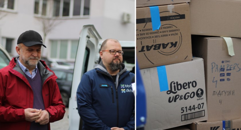 Pomoc dla Ukrainy. Spod starostwa ruszył konwój z darami