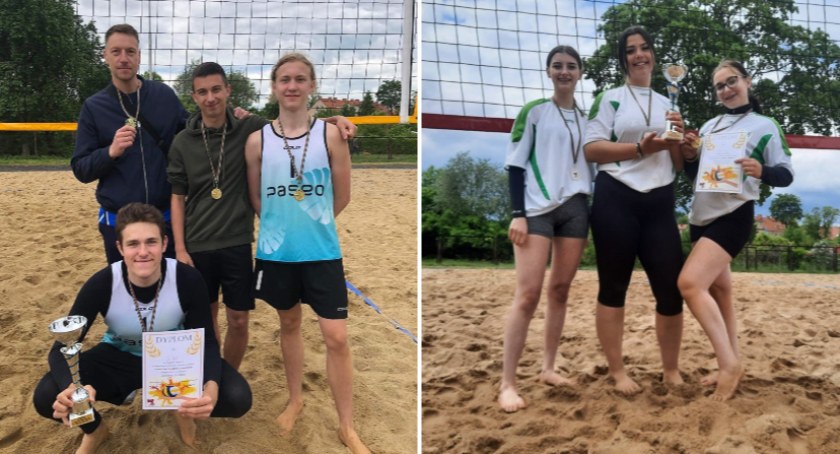 I LO i ZS nr 6 najlepsze w Powiecie w siatkówce plażowej