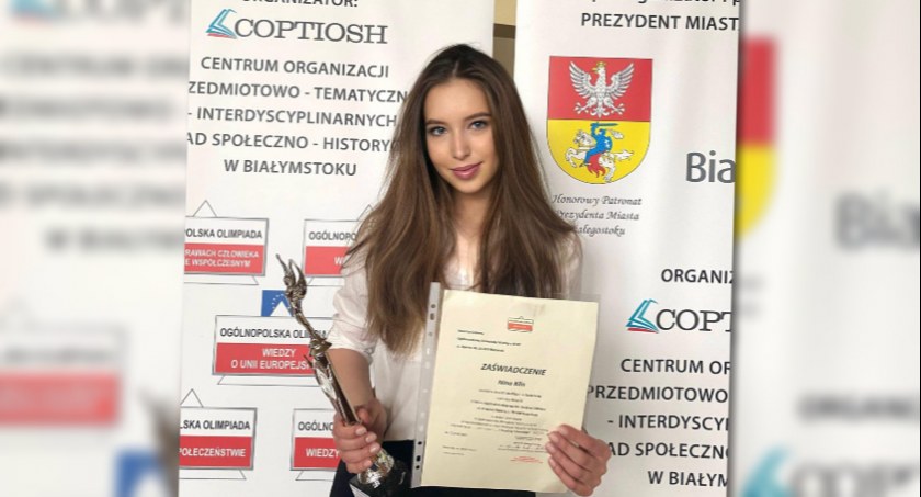Nina Klin z I LO z sukcesami na dwóch olimpiadach