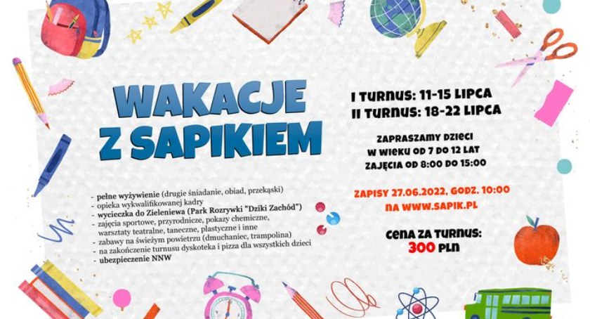 Wakacje z SAPiK-iem. Ruszają zapisy na półkolonie