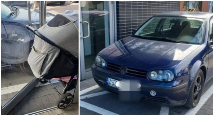 Samochód zatarasował wyjście ze sklepu. „Mogłam wyjść, ale bez wózka”