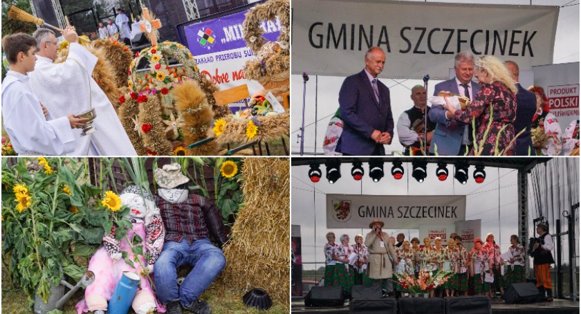 Huczne dożynki w Gminie Szczecinek. Wójt Jasionas: Postaram się tak dzielić chleb, aby każdemu wystarczyło