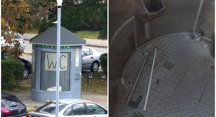 Zdemolował miejskie WC. „Powinien mieć dożywotni zakaz”
