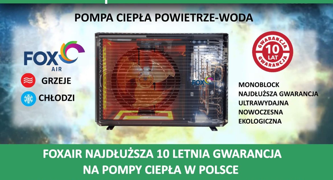 Innowacyjne pompy ciepła FOXAIR