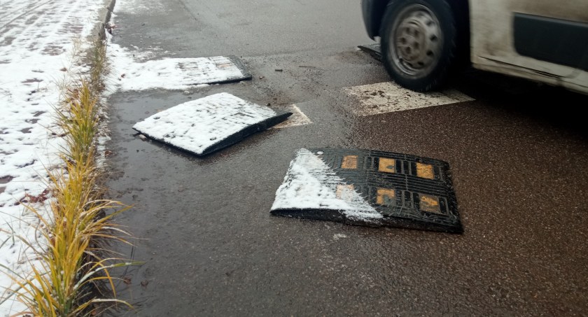 Na leśnej polanie: Destrukcyjne hopki zwane spowalniaczami