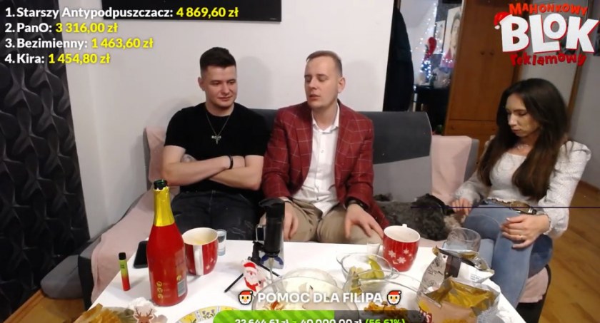 „Mahonkowy Blok Reklamowy”. Zebrano 32 tysiące zł dla Filipa!