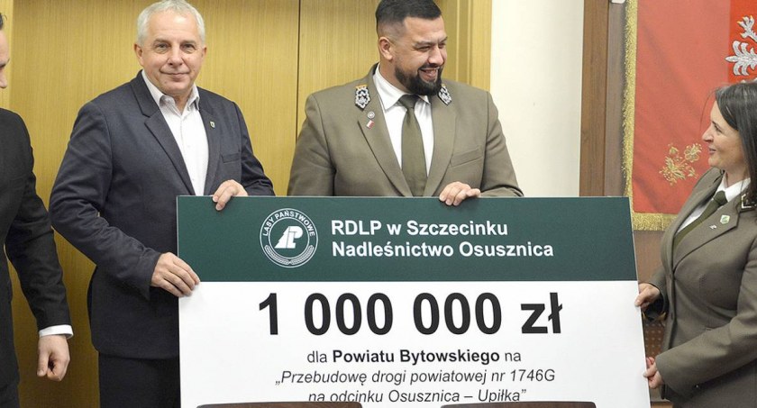 RDLP w Szczecinku wspiera przebudowę drogi powiatowej z Osusznicy do Upiłki. Duża kwota