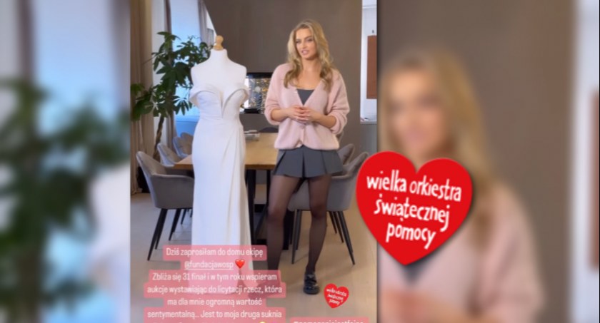 Nasza Karolina Pisarek ponownie wspiera WOŚP. Na licytację trafi jej suknia ślubna!