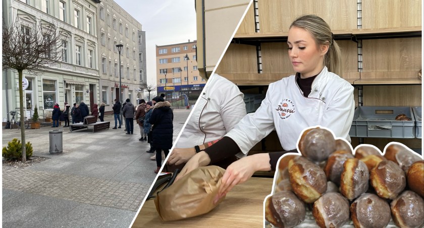 Tłusty Czwartek w Szczecinku. Spójrzcie na tę kolejkę po pączki!