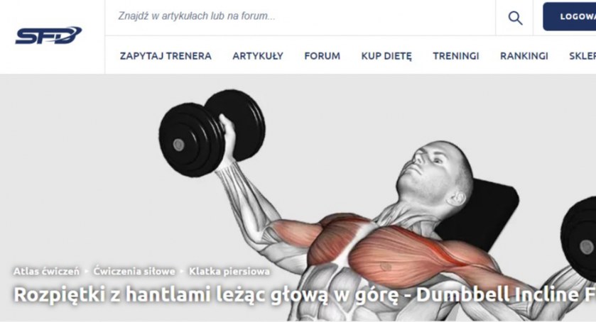 Atlas ćwiczeń na mięśnie klatki piersiowej - wyciskanie sztangi, pompki