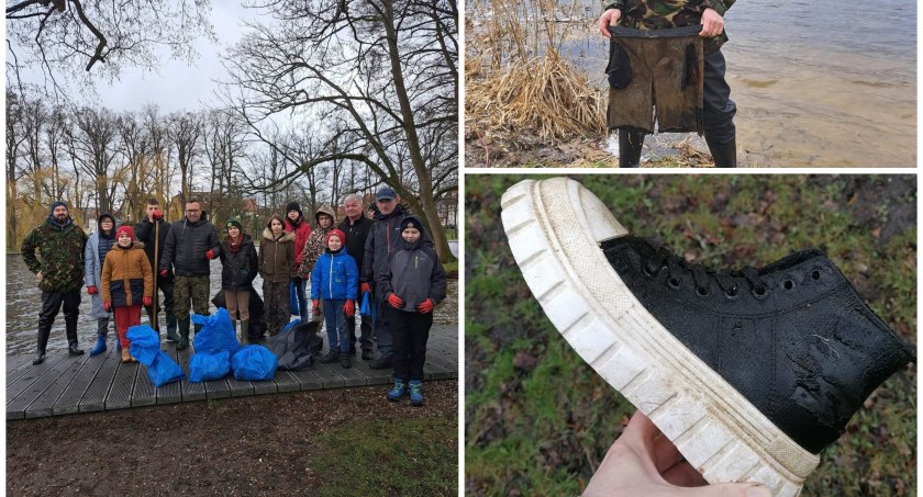 Kto w jeziorze zgubił spodnie i buta? Podczas sprzątania zawsze coś się znajdzie
