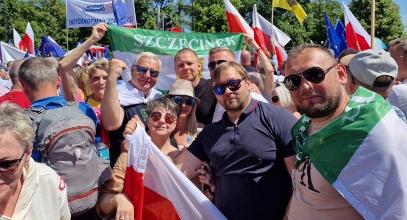 Marsz w Warszawie. Szczecinecki akcent polityczny