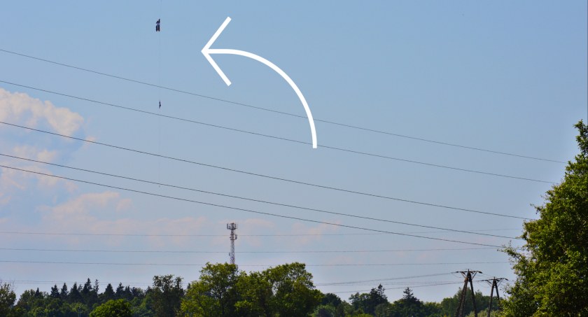 Statek powietrzny nad Rybacką. Wyglądał jakoś inaczej