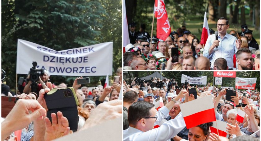 Morawiecki w Sianowie: Tusk jak Souza. „Bajerant obiecuje, a potem ucieka”