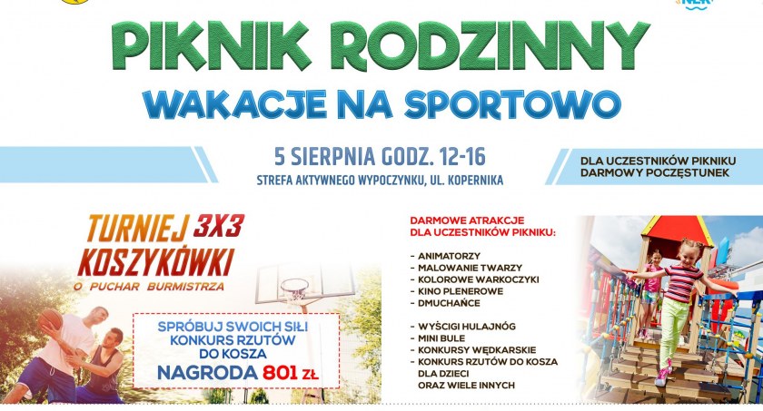Przed nami kolejny miejski piknik rodzinny. Tym razem na sportowo