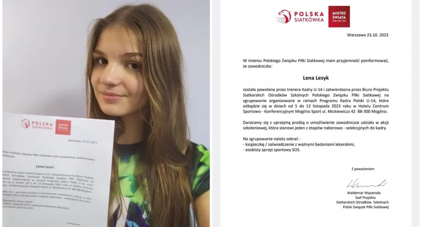 Młoda siatkarka ze Szczecinka z powołaniem do kadry!