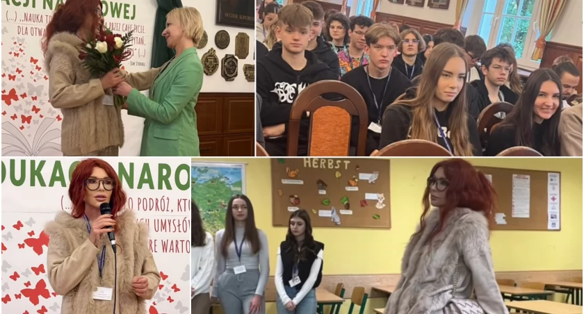 „Jestem dumnym dzieckiem mojego miasta”. Ewa Minge w I LO w Szczecinku