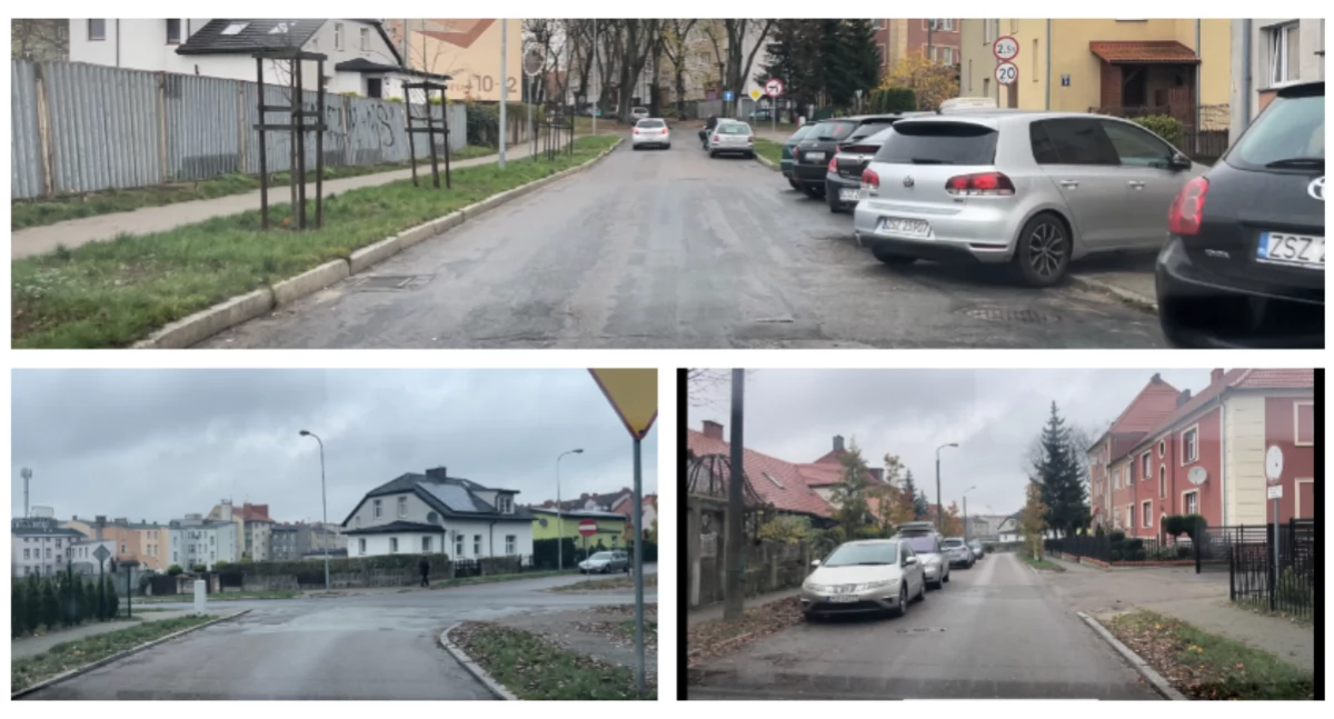 Kamienna, Chełmińska. Na asfalcie ciasno i niebezpiecznie 