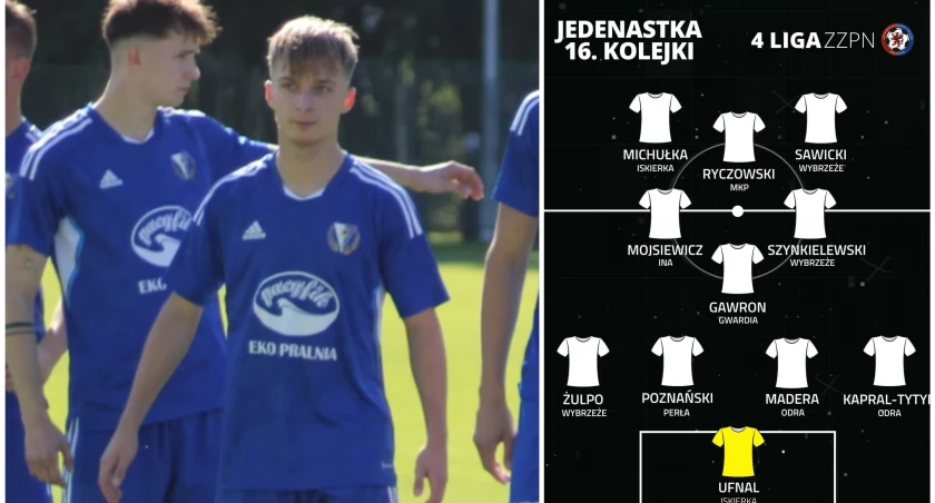 Kornel Ryczowski w najlepszej jedenastce 16. kolejki IV ligi
