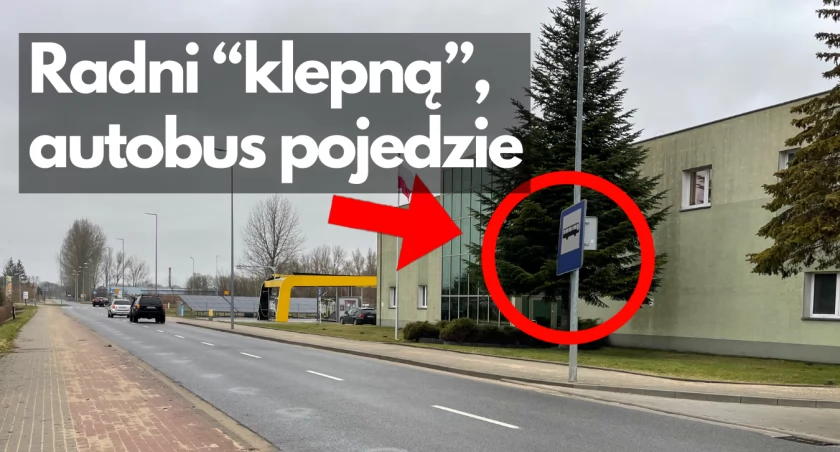 Wsiadka i wysiadka. Przystanek koło straży pożarnej