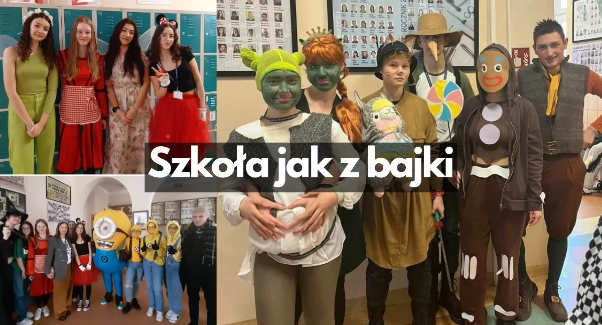 Shrek, Fiona, Ciastek i Minionki w I LO!