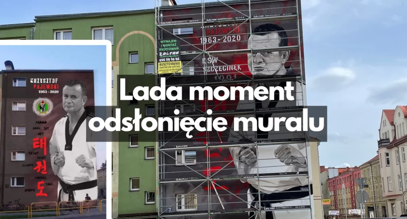 Mural z Krzysztofem Pajewskim już na ukończeniu