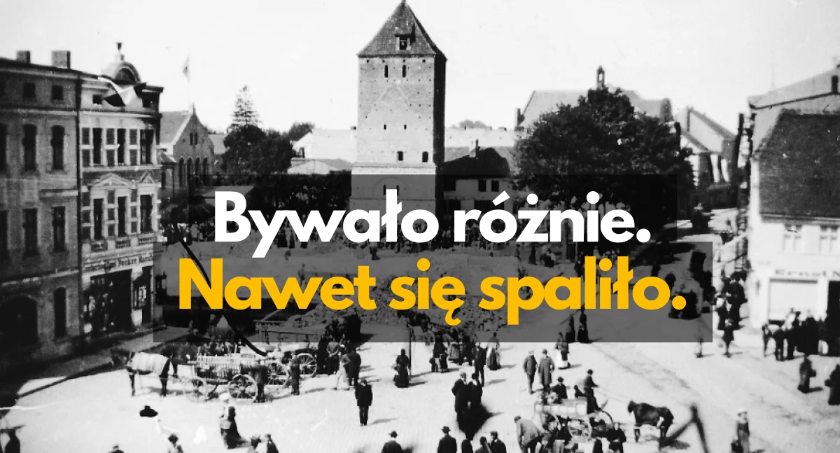 Widok po wielkim pożarze