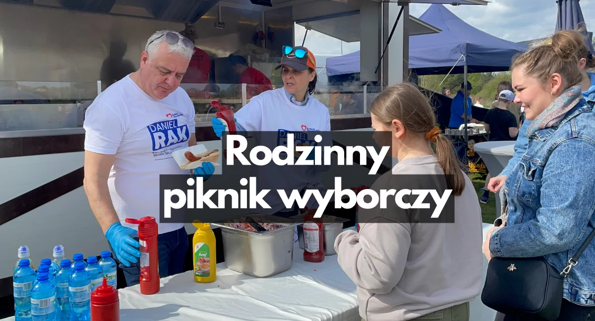 I kolejny wyborczy piknik. Tym razem kiełbasy rozdawał Daniel Rak