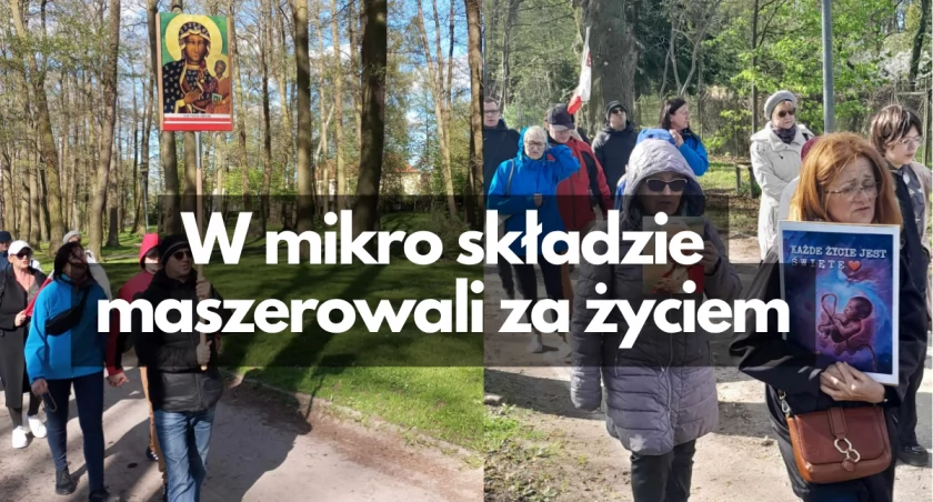 Marsz Za Życiem. Parkiem przeszła grupka mieszkańców