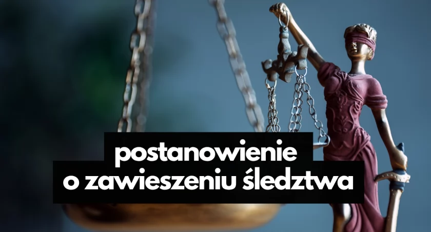 Prokuratura Okręgowa: Postanowienie o zawieszeniu śledztwa