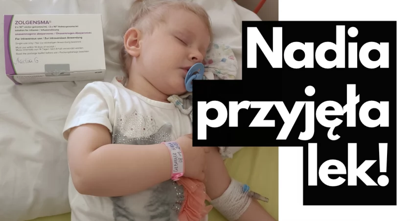 Mała Nadia przyjęła właśnie lek!