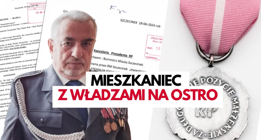 Ostry spór mieszkańca z władzami. Chce odesłać przyznany medal