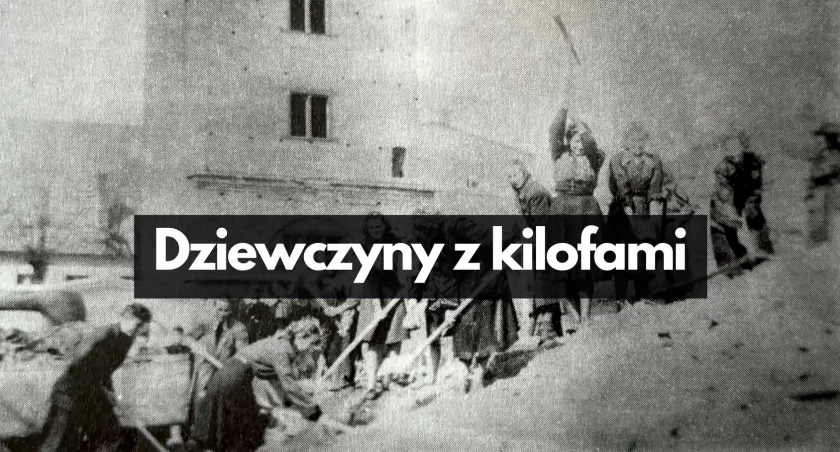 Dziewczyny z kilofami i łopatami