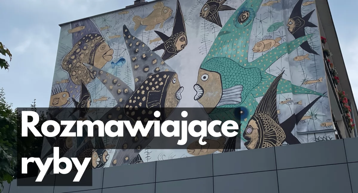 „Rybny” mural w Szczecinku. Autor lubi je jeść