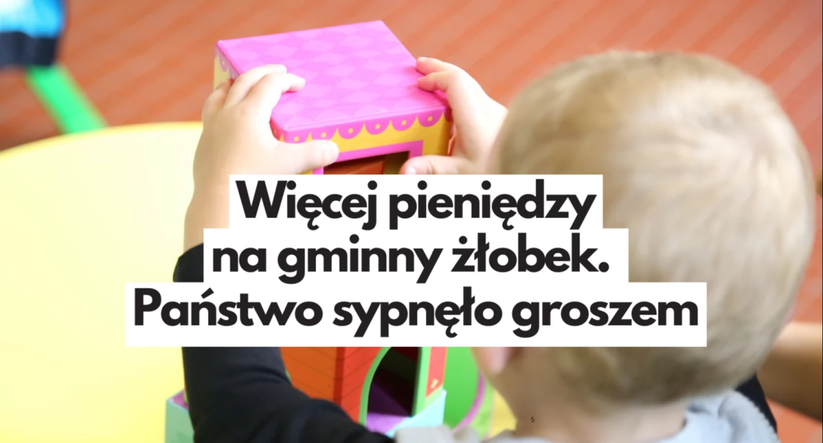 Więcej pieniędzy na gminny żłobek. Państwo dało