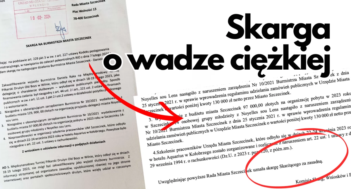 Skarga na burmistrza właśnie wypływa. Ostatecznie