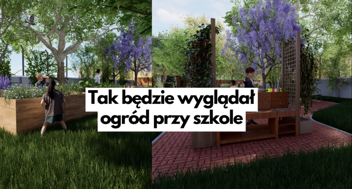 Całkiem zaczarowany, ekologiczny ogród szkolny