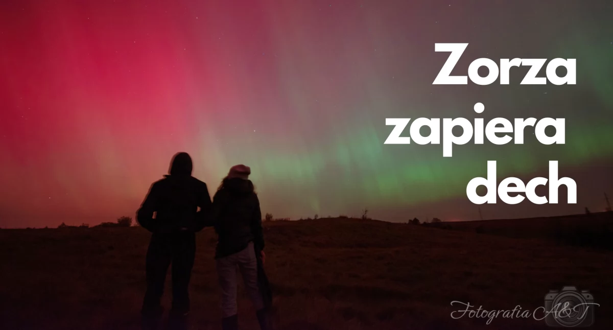 To było fantastyczne! Jedna z najsilniejszych zórz doskonale widoczna nad Szczecinkiem