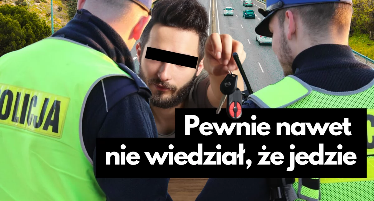 Przyćpany i pijany. Pewnie nie wiedział, że w ogóle jedzie samochodem