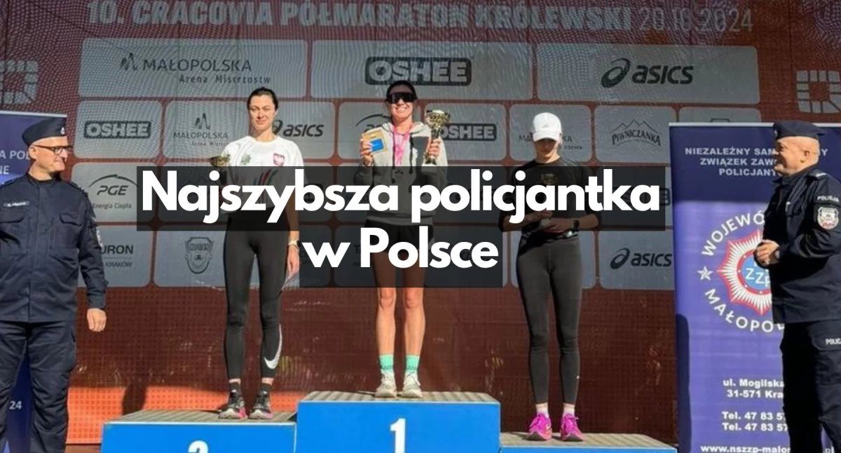 Policjantka ze Szczecinka wygrywa bieg w Krakowie