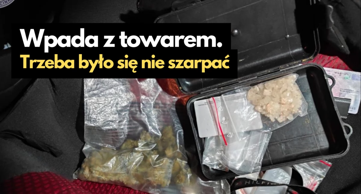 Wpada z towarem. A z policją nie wolno się szarpać