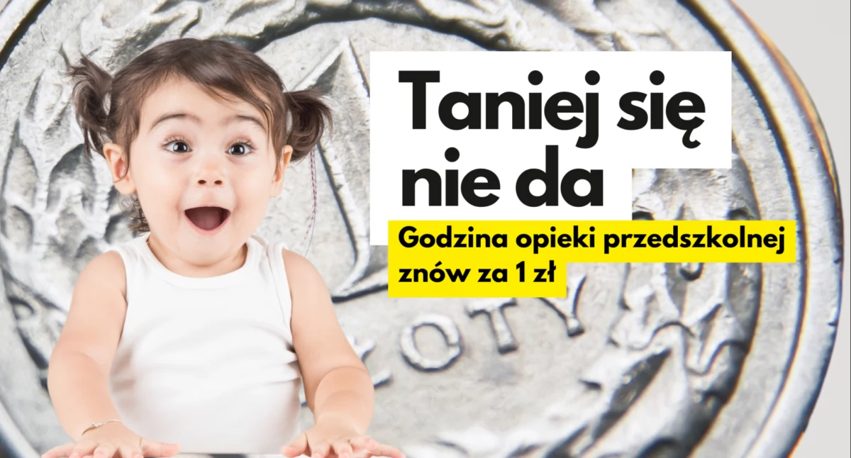 Za złotówkę, jak w promocji. Przedszkola w Szczecinku tańsze