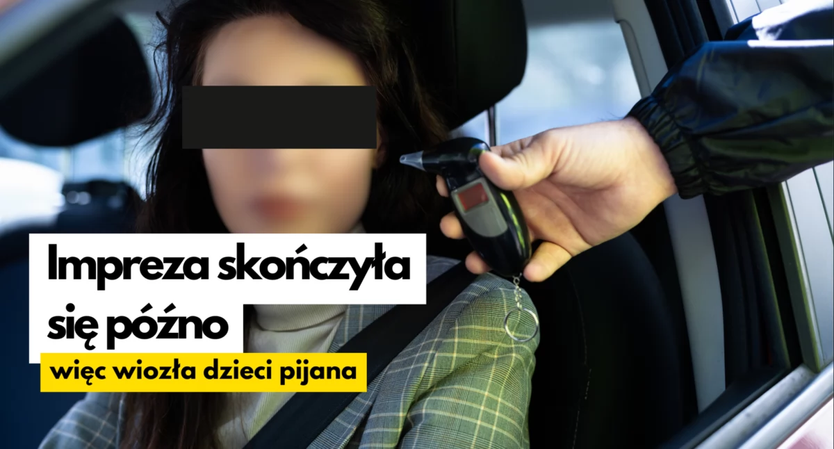 Ponad promil alkoholu. „Wiozę dzieci do szkoły”