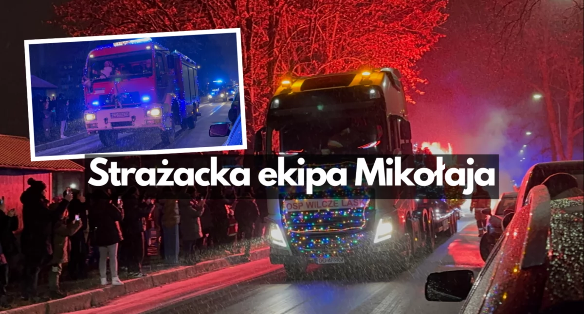 Strażacki Konwój Świętego Mikołaja. Efektowny finał w Szczecinku