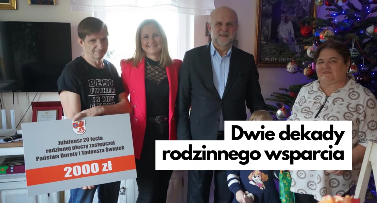 Dwie dekady wsparcia dzieci. Państwo Świątek i ich rodzinny dom dziecka