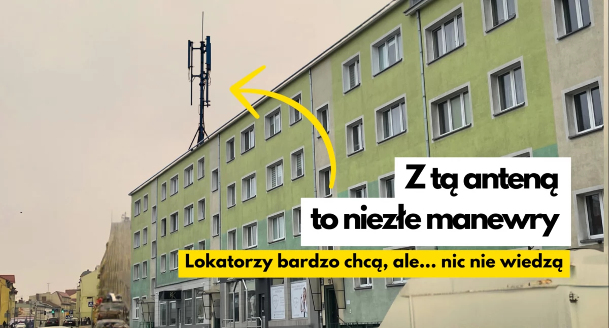 Dwunastometrowa niespodzianka na dachu. „Będzie lepszy sygnał”