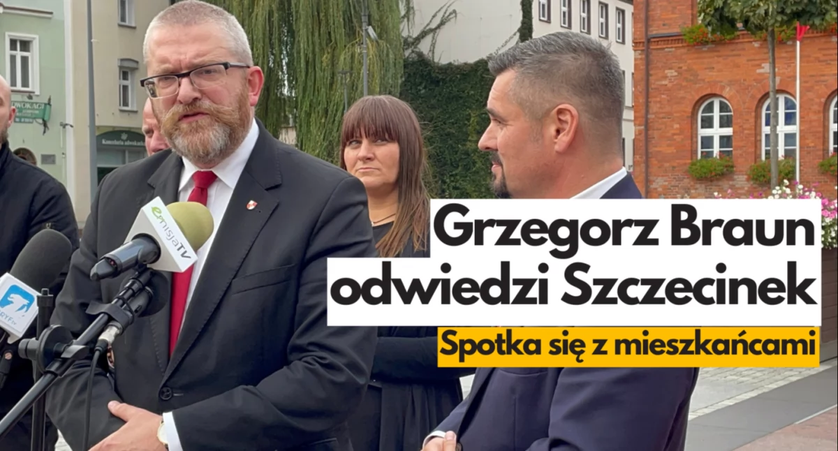 Grzegorz Braun też przyjedzie do Szczecinka. Kiedy?